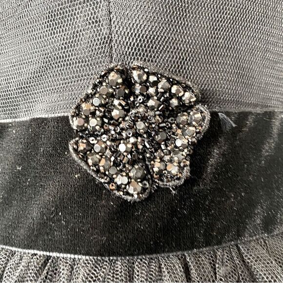 Vintage Vera Wang Black Tulle Silk & Velvet Corset Gown - Picture 4 of 8